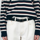 SIAC3108 Classic Frame Leather Belt_Black