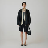 SIAC3112 Airy Long Scarf_Black