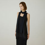 SIAC3112 Airy Long Scarf_Black