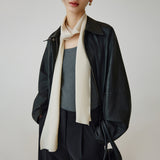 SIAC3112 Airy Long Scarf_Light beige