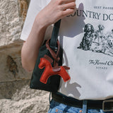 SIAC3116 Lambskin Horse Charm_Red