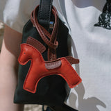 SIAC3116 Lambskin Horse Charm_Red