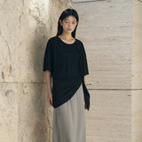 SIAC3118 Wrinkle Shawl Scarf_Black