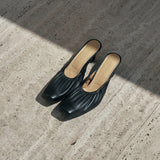 SIAC3119 Ballet Real Leather Mules_Black
