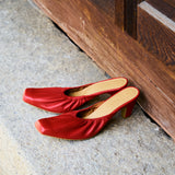 SIAC3119 Ballet Real Leather Mules_Red