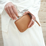 SIAC3124 Loop Leather Mini Pouch_Camel