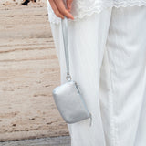 SIAC3124 Loop Leather Mini Pouch_Silver