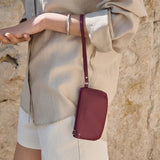 SIAC3124 Loop Leather Mini Pouch_Wine