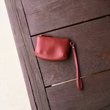 SIAC3124 Loop Leather Mini Pouch_Wine