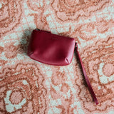 SIAC3124 Loop Leather Mini Pouch_Wine