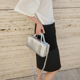 SIAC3128 Petit Noe Crack Bag_Silver