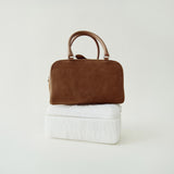 SIAC3144 Mini Puff Suede Bag_Camel