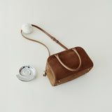 SIAC3144 Mini Puff Suede Bag_Camel