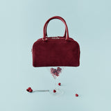 SIAC3144 Mini Puff Suede Bag_Wine