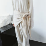 SIAC3149 Wool Knit Shawl Scarf_Cream