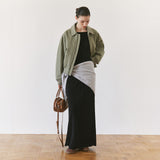 SIAC3149 Wool Knit Shawl Scarf_Light gray