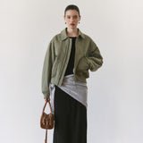 SIAC3149 Wool Knit Shawl Scarf_Light gray