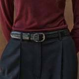 SIAC3152 Croco Belt_Black