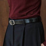 SIAC3152 Croco Belt_Black