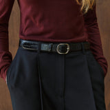 SIAC3152 Croco Belt_Black
