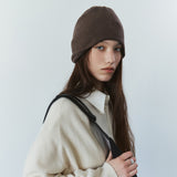 SIAC3153 Curved Knit Beanie_Brown