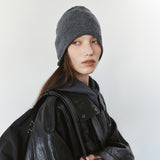 SIAC3153 Curved Knit Beanie_Charcoal