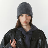 SIAC3153 Curved Knit Beanie_Charcoal