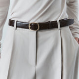 SIAC3154 Solid Buckle Belt_Brown