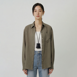 SIED26-2 Florist Shirt_Khaki Brown