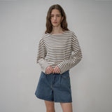 SIJN6030 color denim shorts_Deep blue