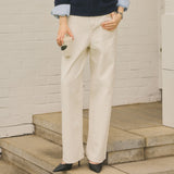 SIJN6062 New Wide Cream Jeans_Cream