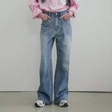 SIJN6085 Loose Fit Iconic Bootcut Denim_Medium blue