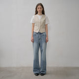 SIJN6085 Loose Fit Iconic Bootcut Denim_Medium blue
