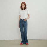 SIJN6088 90s Low-rise Bootcut Denim_Deep Blue
