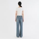 SIJN6096 Vintage Two-Pocket Essential Denim_Medium blue