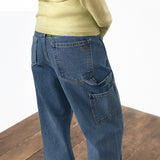 SIJN6103 Trucker Wide Jeans_Deep blue