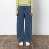 SIJN6103 Trucker Wide Jeans_Deep blue