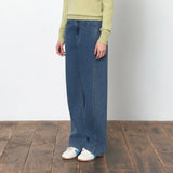 SIJN6103 Trucker Wide Jeans_Deep blue