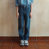 SIJN6105 Straight Column Jeans_Medium Blue
