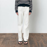 SIJN6106 Straight Column Color Denim_Ivory