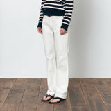 SIJN6106 Straight Column Color Denim_Ivory