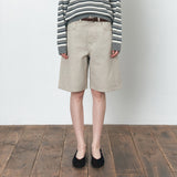 SIJN6108 Bermuda Denim Shorts_Dusty Gray