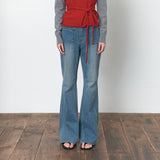 SIJN6110 Two-Pocket Slim Bootcut Denim_Medium blue