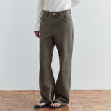 SIJN6118 Vintage Low-Rise Wide Jeans_Vintage brown