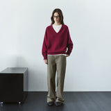 SIJN6118 Vintage Low-Rise Wide Jeans_Vintage brown