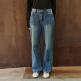 SIJN6119 Regular Curved Jeans_Vintage blue