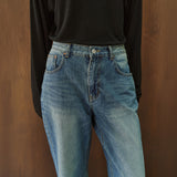 SIJN6119 Regular Curved Jeans_Vintage blue