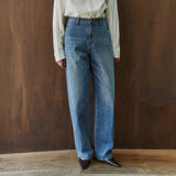 SIJN6120 Barrel Wide Curved Jeans_Medium blue