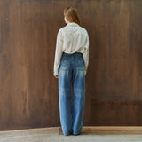SIJN6120 Barrel Wide Curved Jeans_Medium blue
