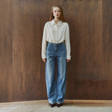SIJN6120 Barrel Wide Curved Jeans_Medium blue